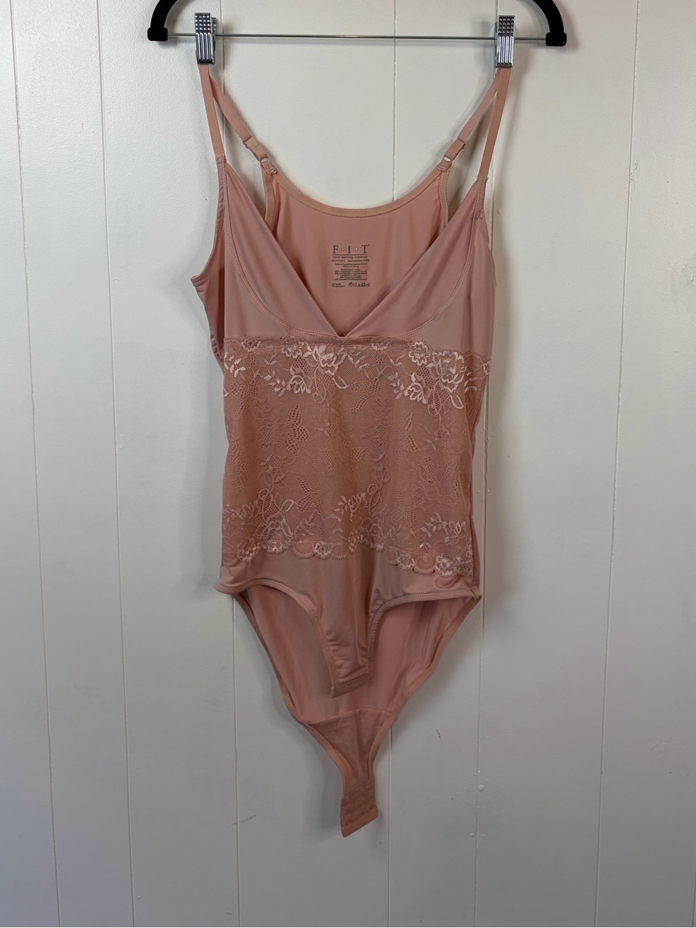 FIT Cami Shapewear Shaping Bodysuit Dusty Pink Medium Wear your own bra - Picture 2 of 8